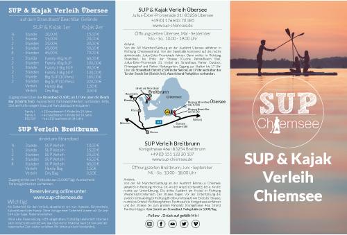 SUP Chiemsee Flyer - Pro Natur Design Werbeagentur