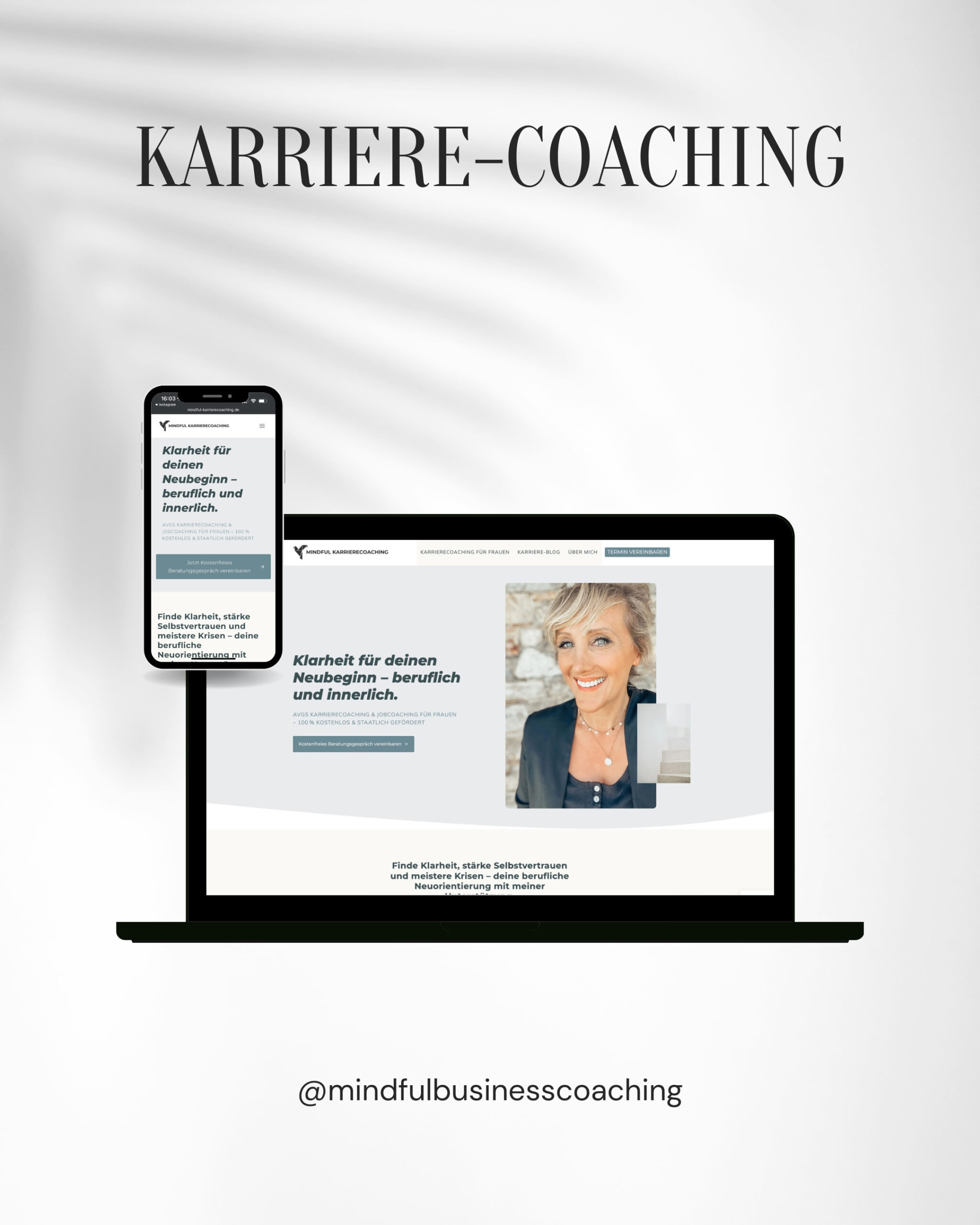 Professionelles Webdesign für Karriere-Coaching am Chiemsee - Kundenreferenz von Pronaturdesign