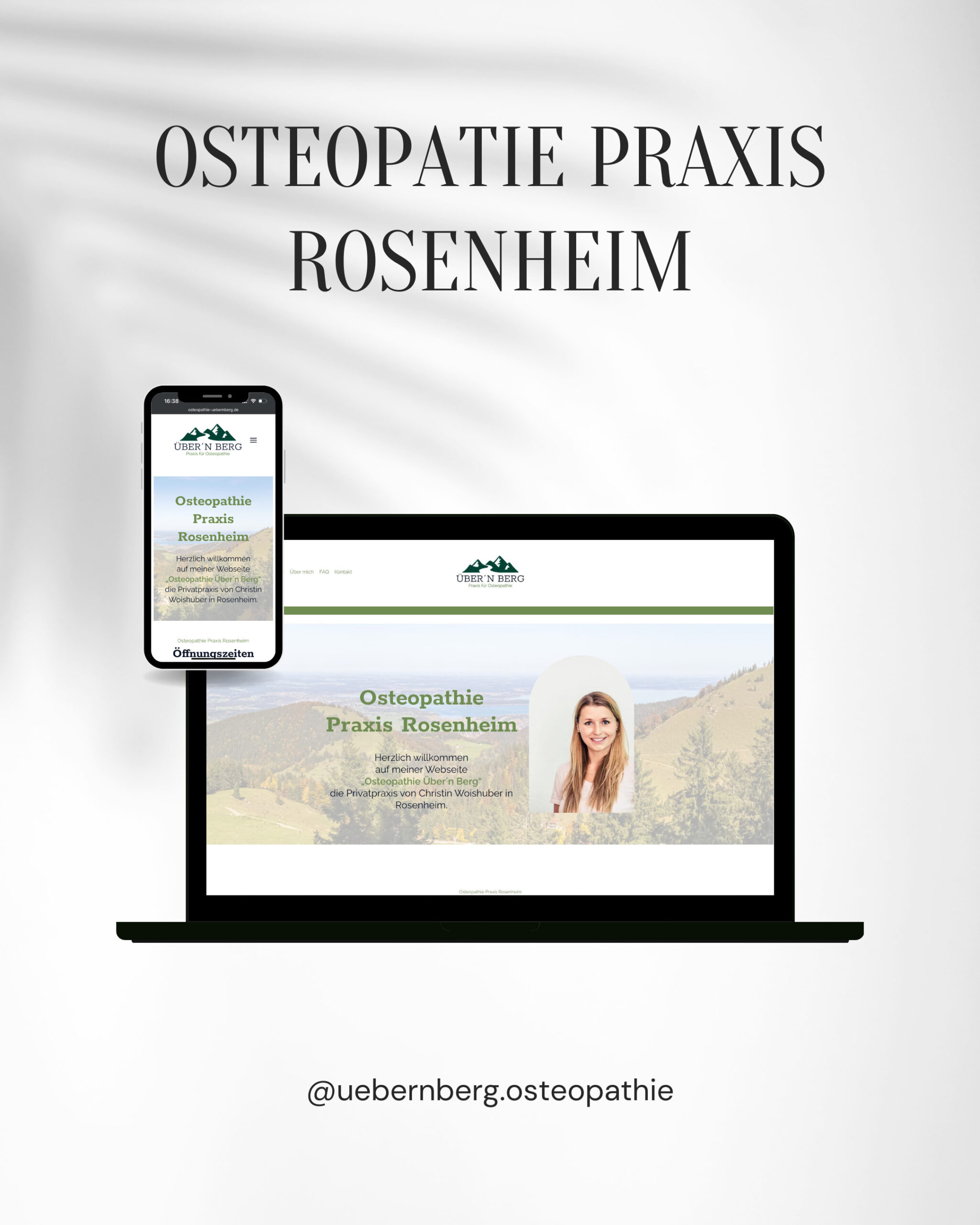 Wordpress Agentur Rosenheim. Osteopathie-Praxis Übernberg in Rosenheim - Kundenreferenz von Pronaturdesign
