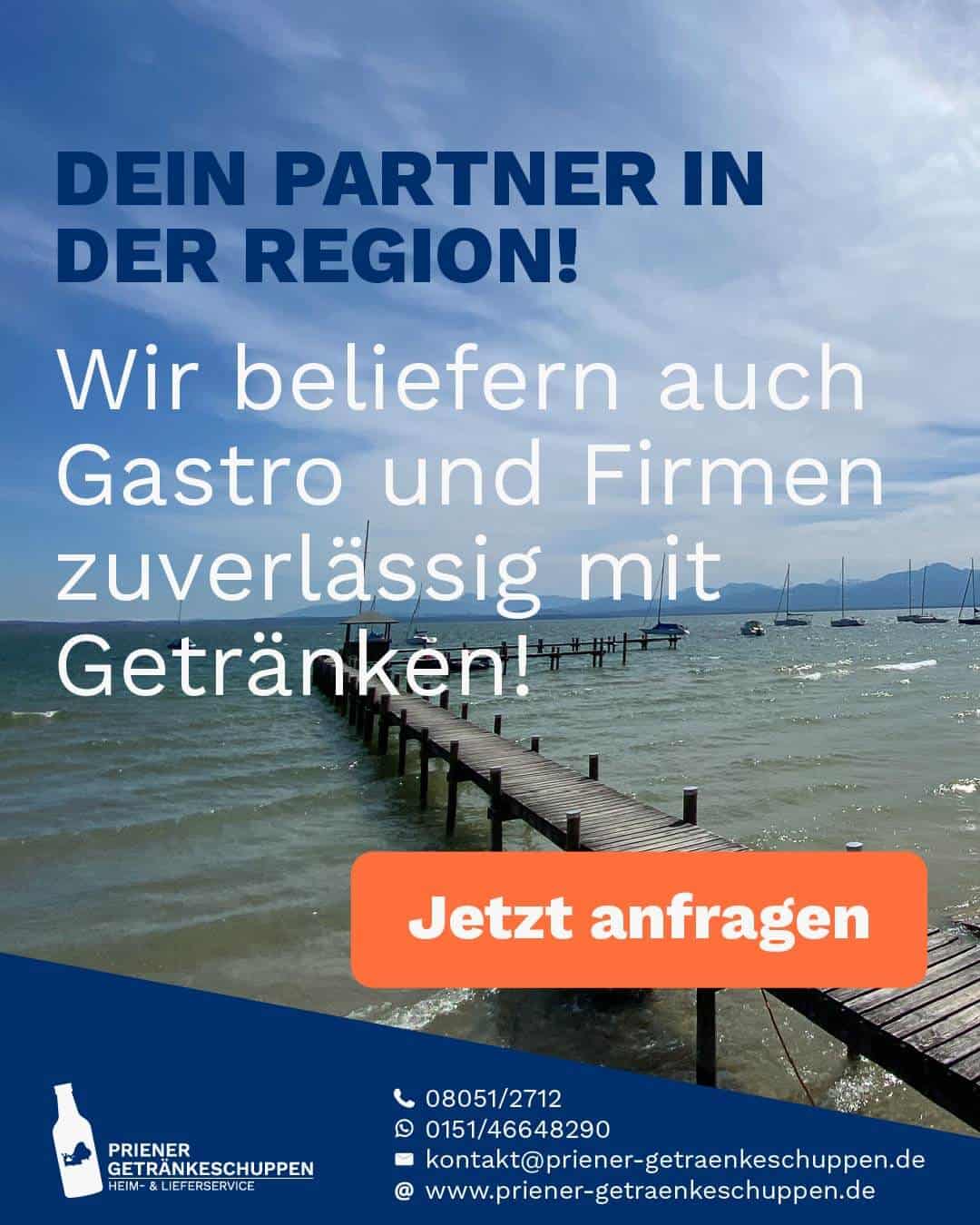 Webagentur Rosenheim präsentiert regionale Getränkelieferung am Chiemsee