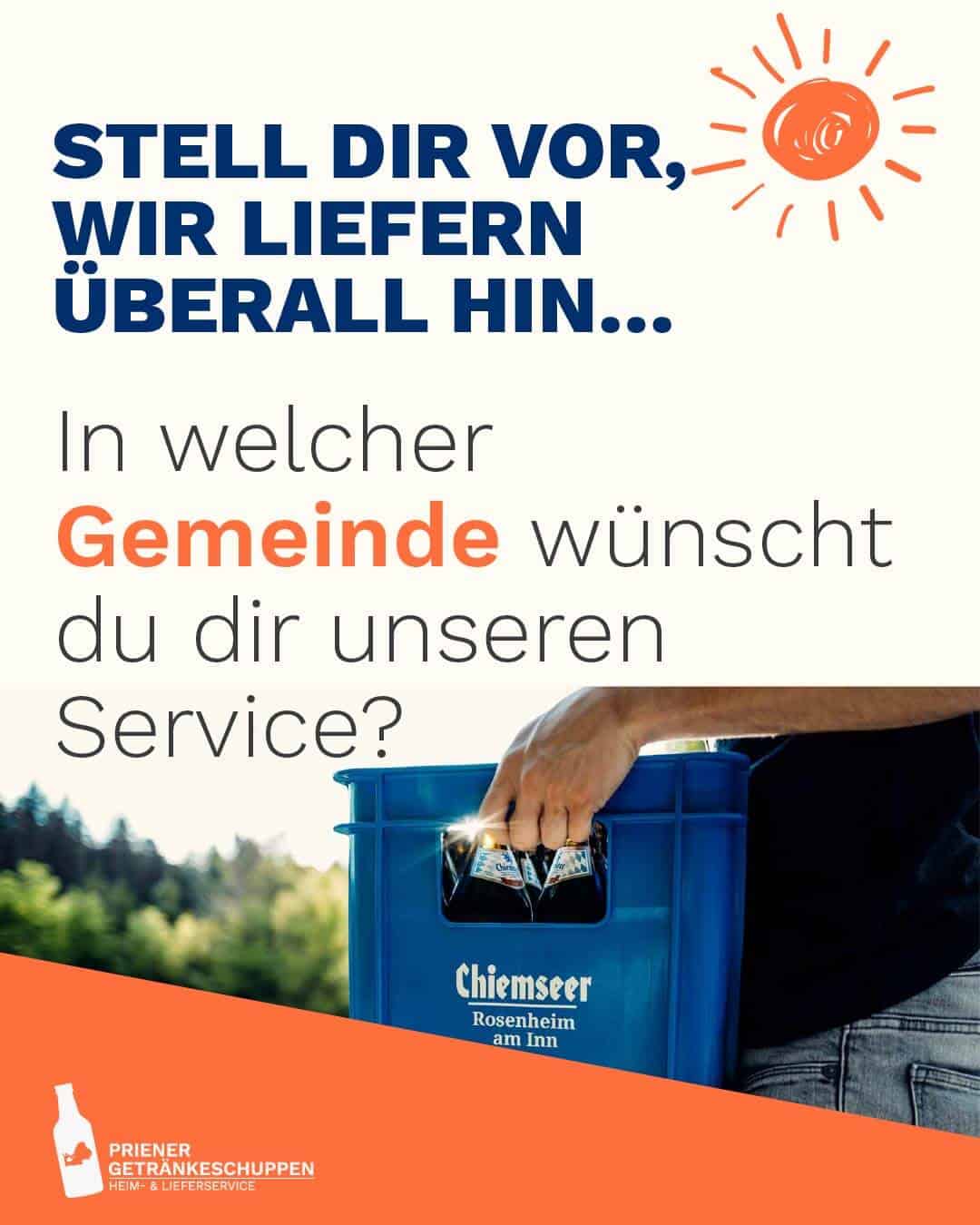 Webagentur Rosenheim Social Media Beitrag zu regionalem Lieferservice