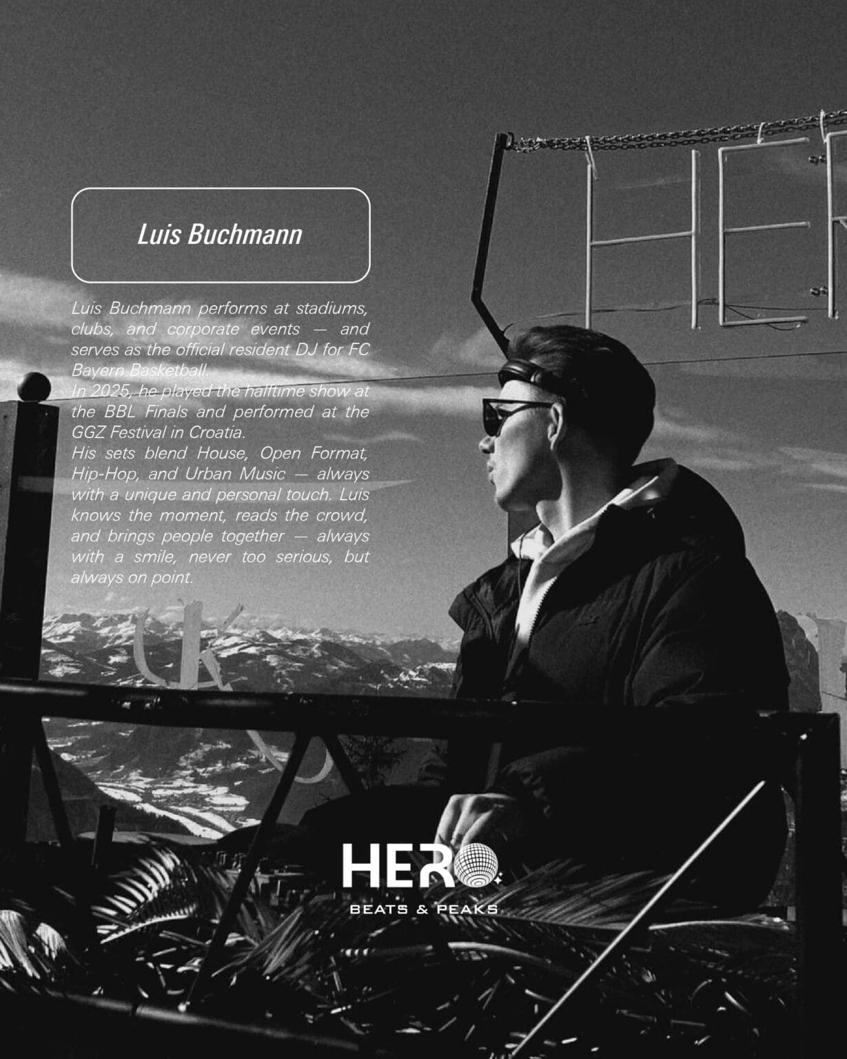 DJ Event am Berg – Social Media Marketing von Webagentur Rosenheim für Hero Events Beats & Peaks